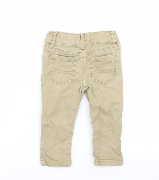 denim and co Boys Beige   Cargo Trousers Size 6-9 Months  - chino trousers