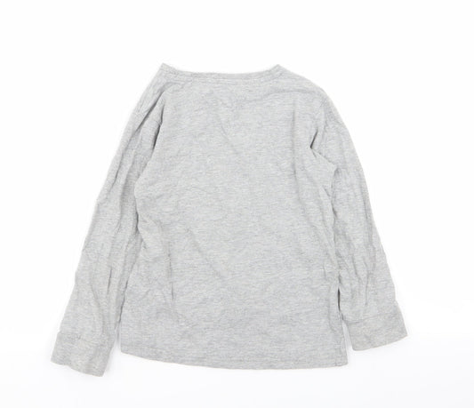Asda George Boys Grey   Basic T-Shirt Size 5-6 Years