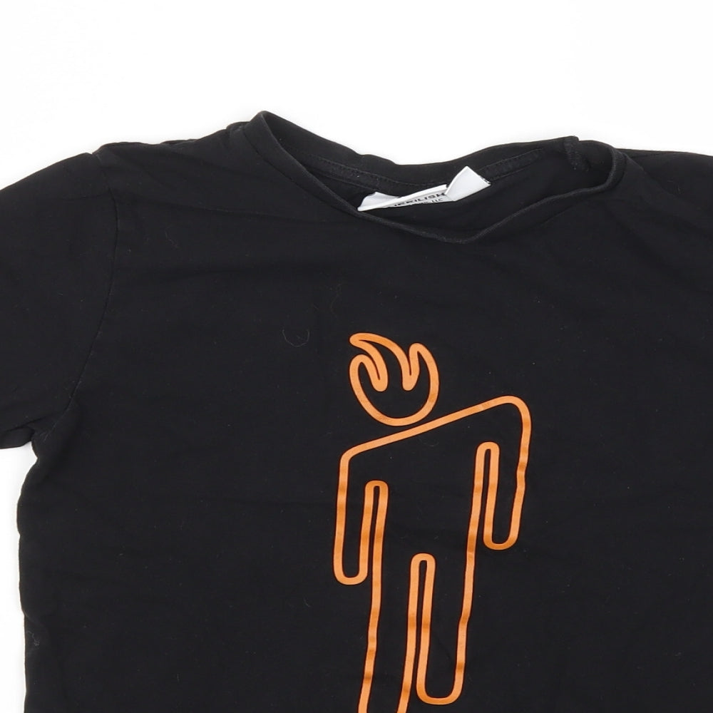 Primark Boys Black   Basic T-Shirt Size 2XS