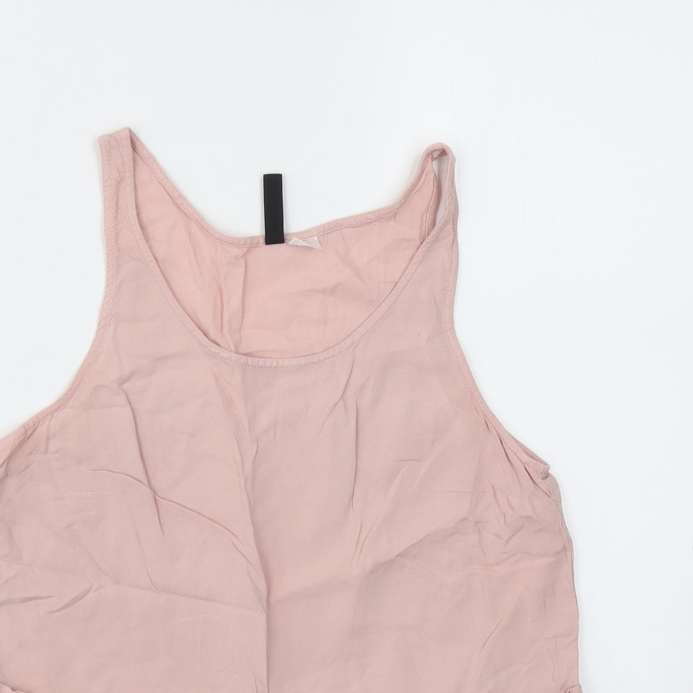 H&M Womens Pink   Basic T-Shirt Size 10