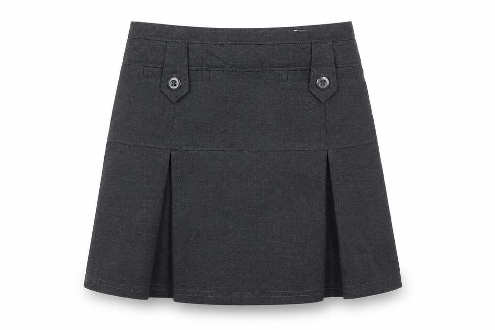 M&S Girls Grey   Flare Skirt Size 9 Years