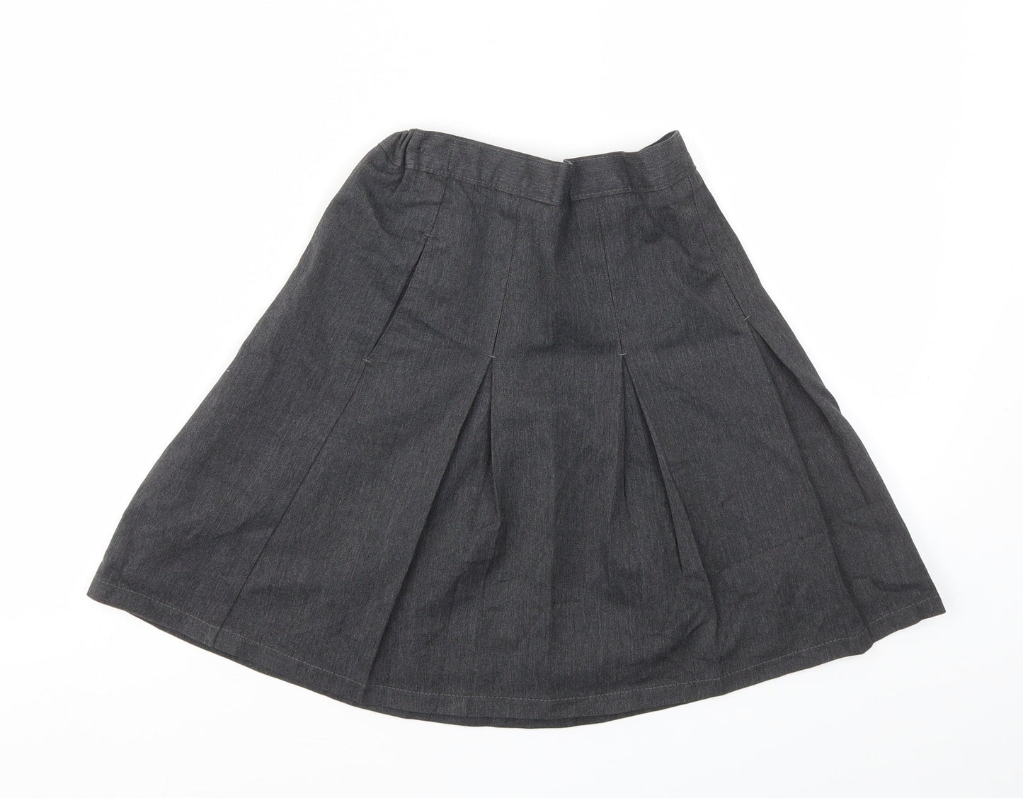 M&S Girls Grey   Flare Skirt Size 9 Years