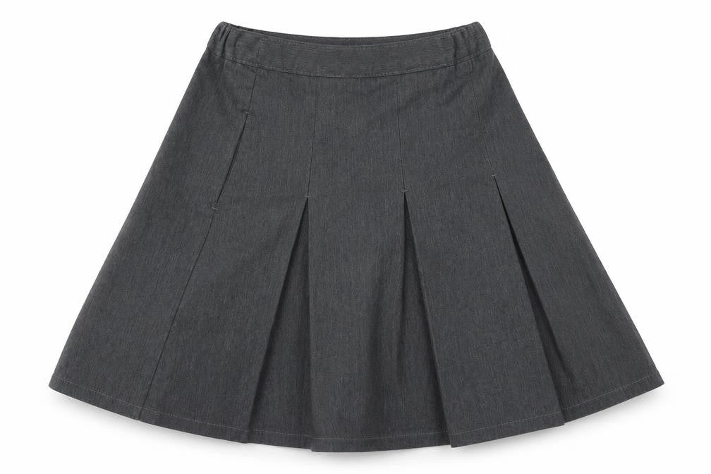 M&S Girls Grey   Flare Skirt Size 9 Years