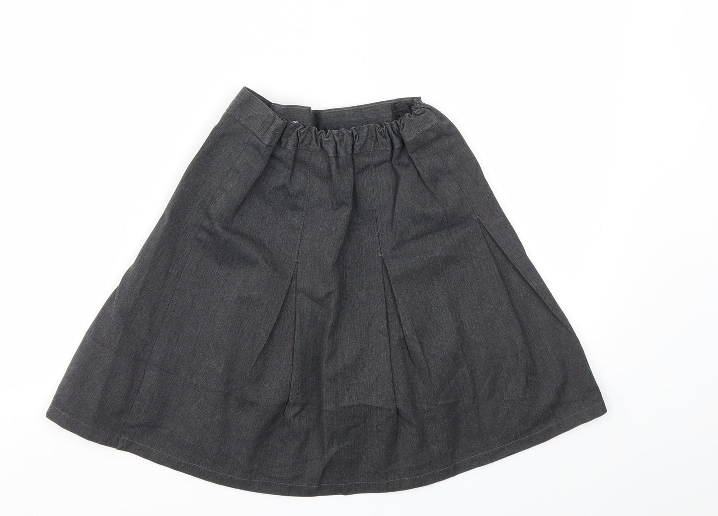 M&S Girls Grey   Flare Skirt Size 9 Years