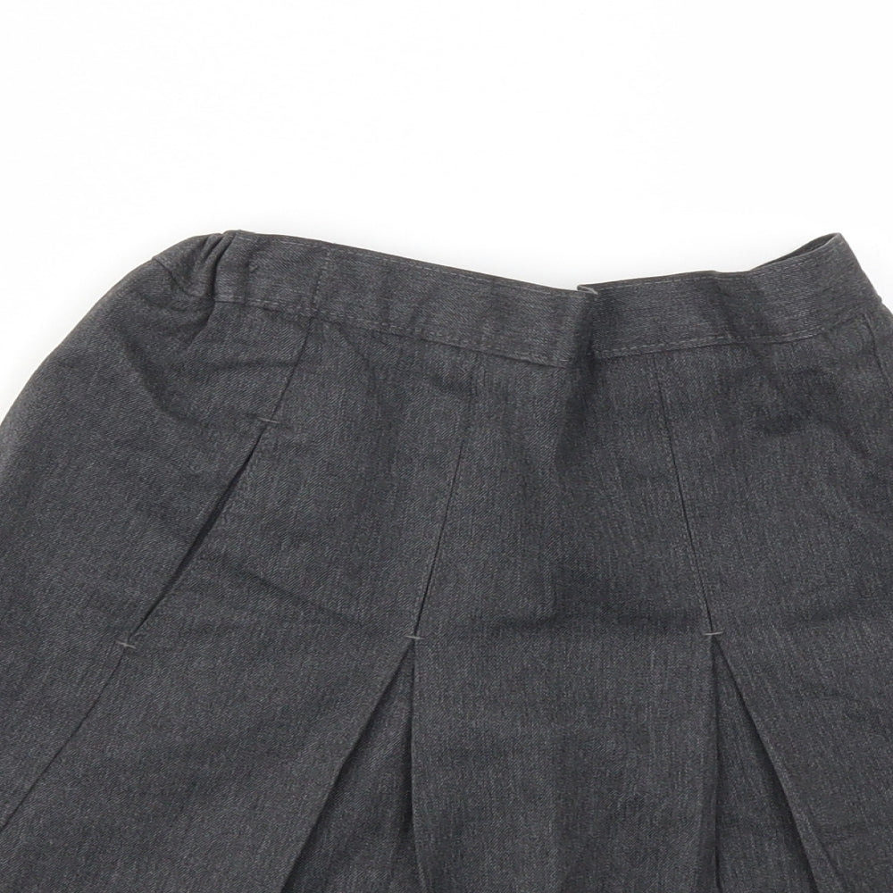 M&S Girls Grey   Flare Skirt Size 9 Years