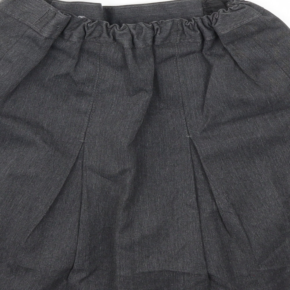 M&S Girls Grey   Flare Skirt Size 9 Years