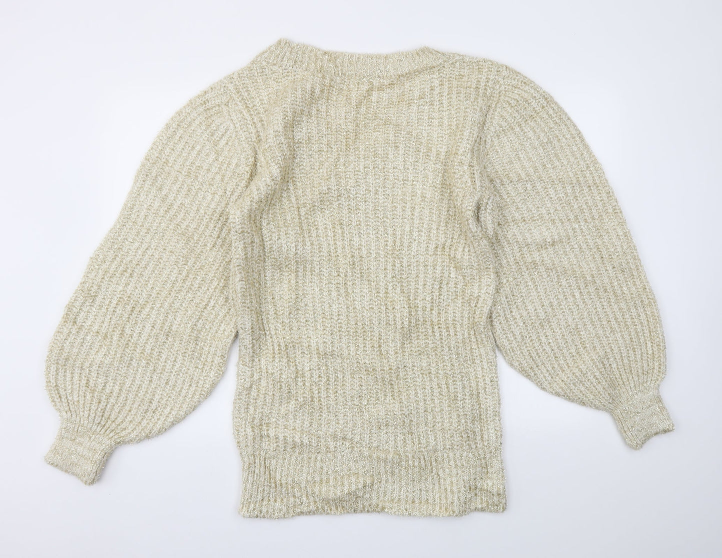 Preworn Womens Gold   Pullover Jumper Size 10