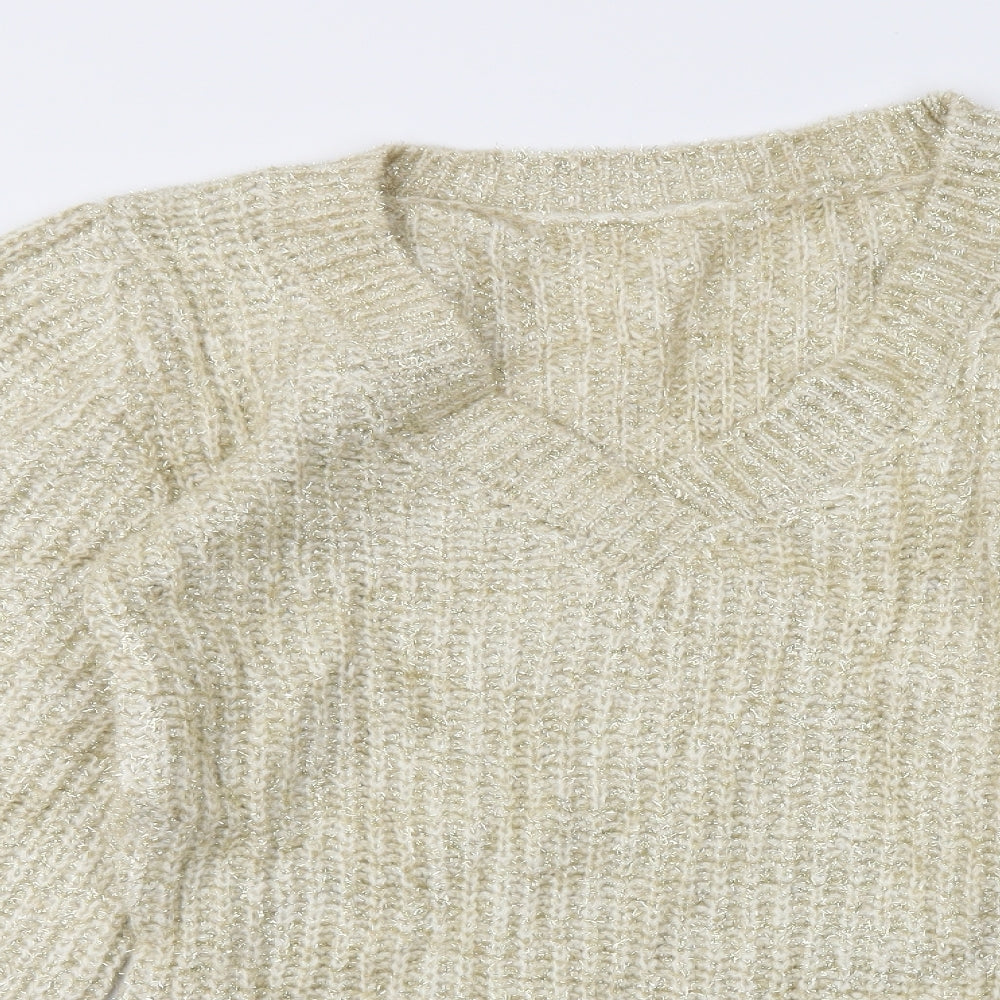 Preworn Womens Gold   Pullover Jumper Size 10