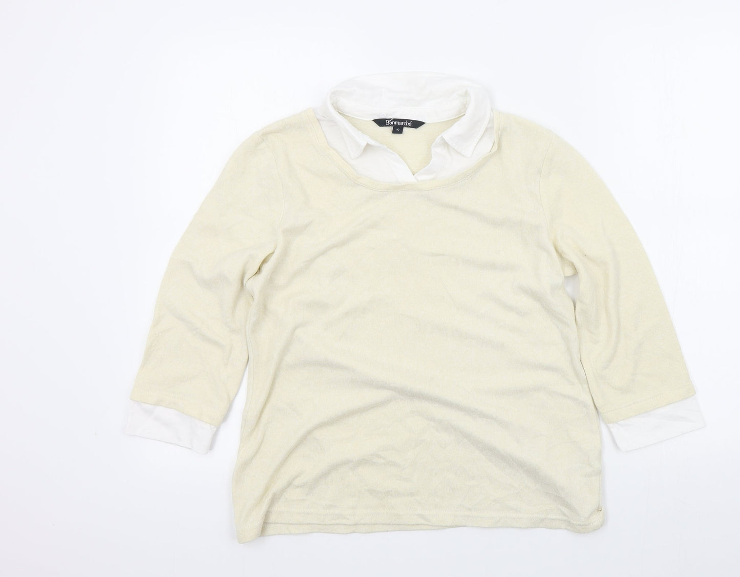 Bonmarché Womens Beige   Pullover Jumper Size 10