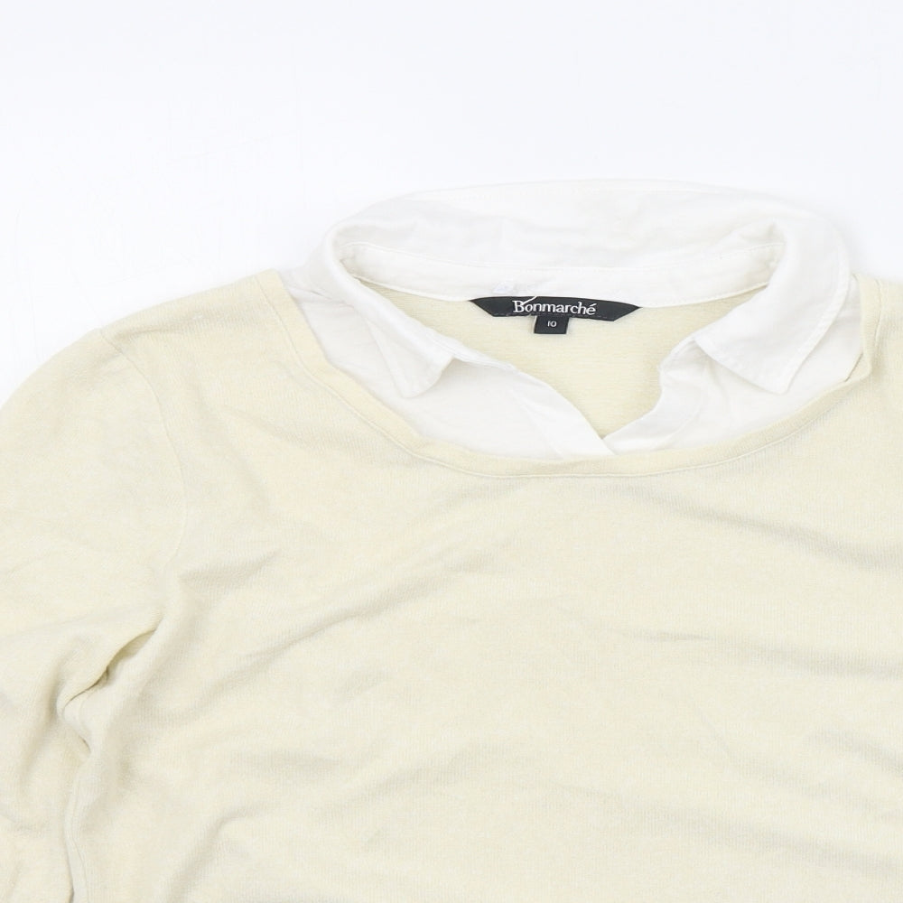 Bonmarché Womens Beige   Pullover Jumper Size 10