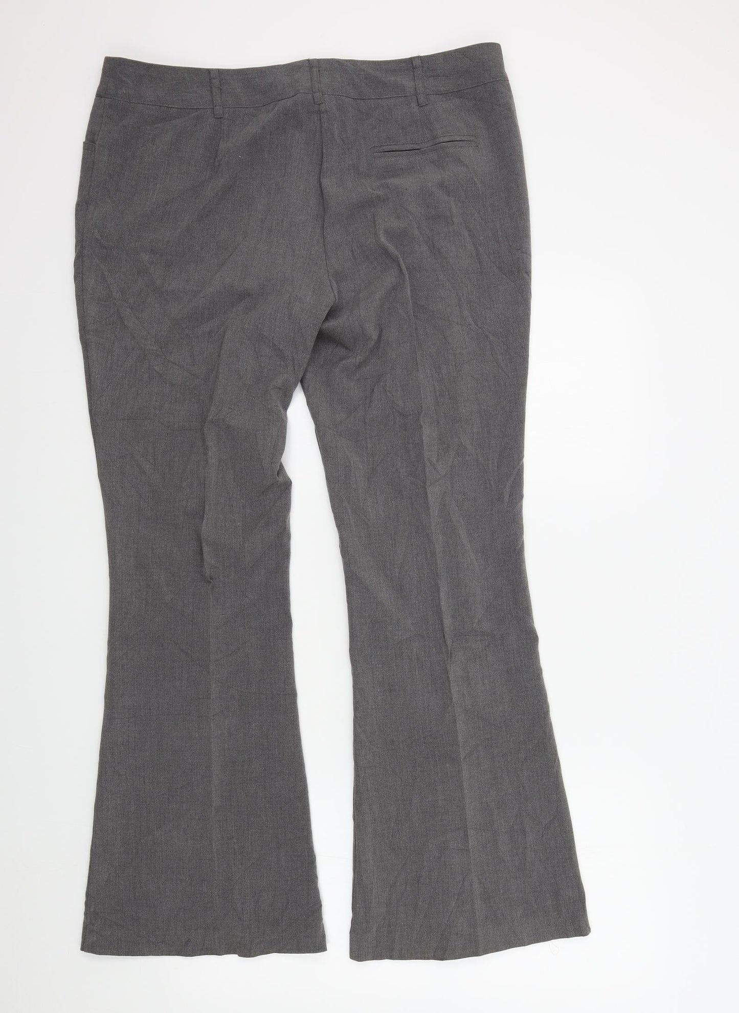 Papaya Womens Grey   Trousers  Size 16 L30 in