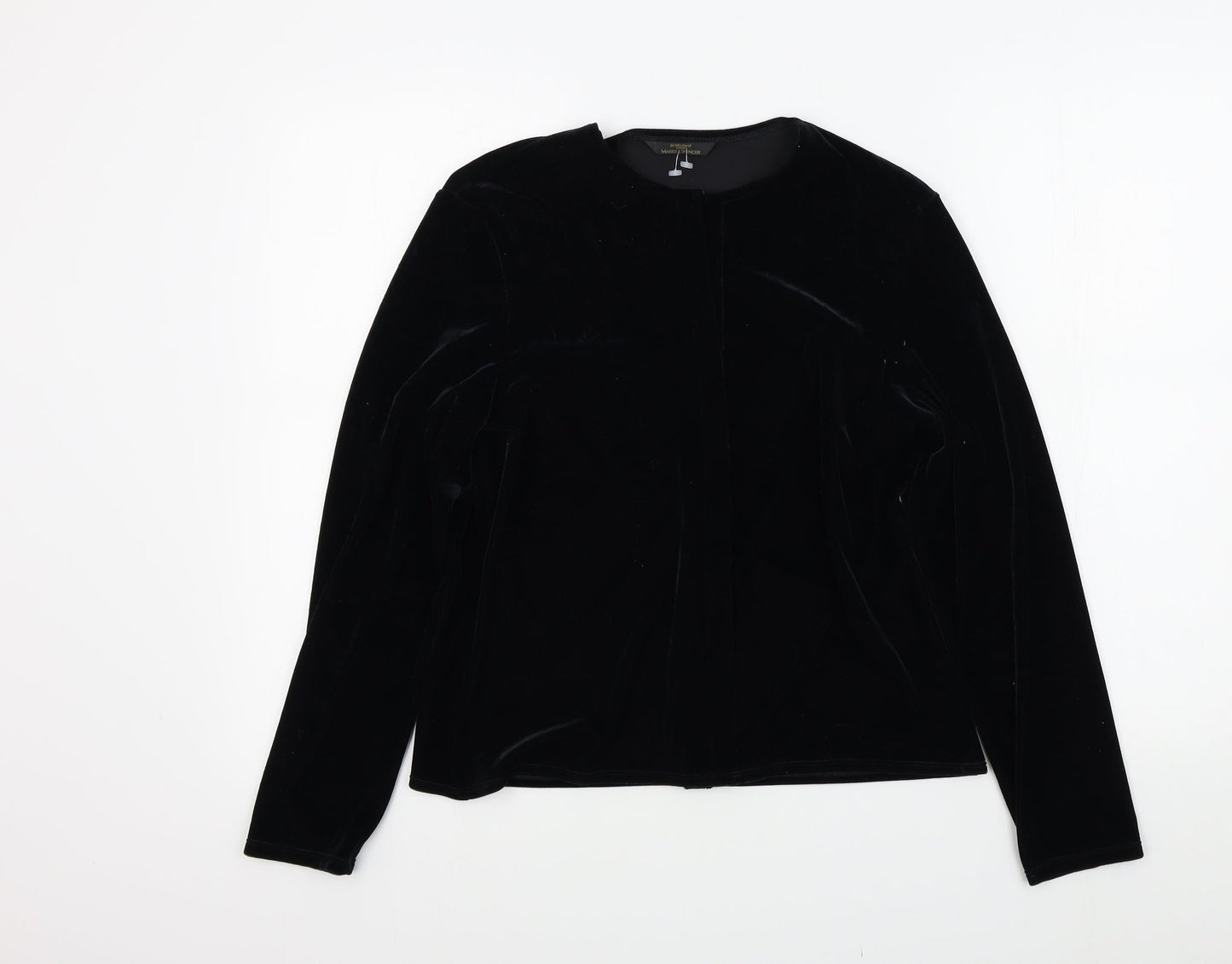 M&S Womens Black   Cape Jumper Size 14