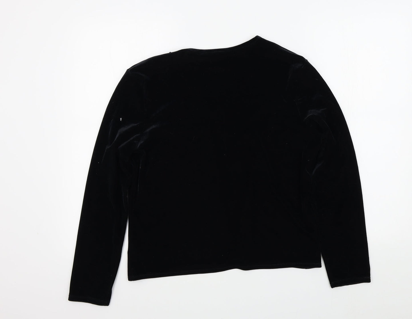 M&S Womens Black   Cape Jumper Size 14