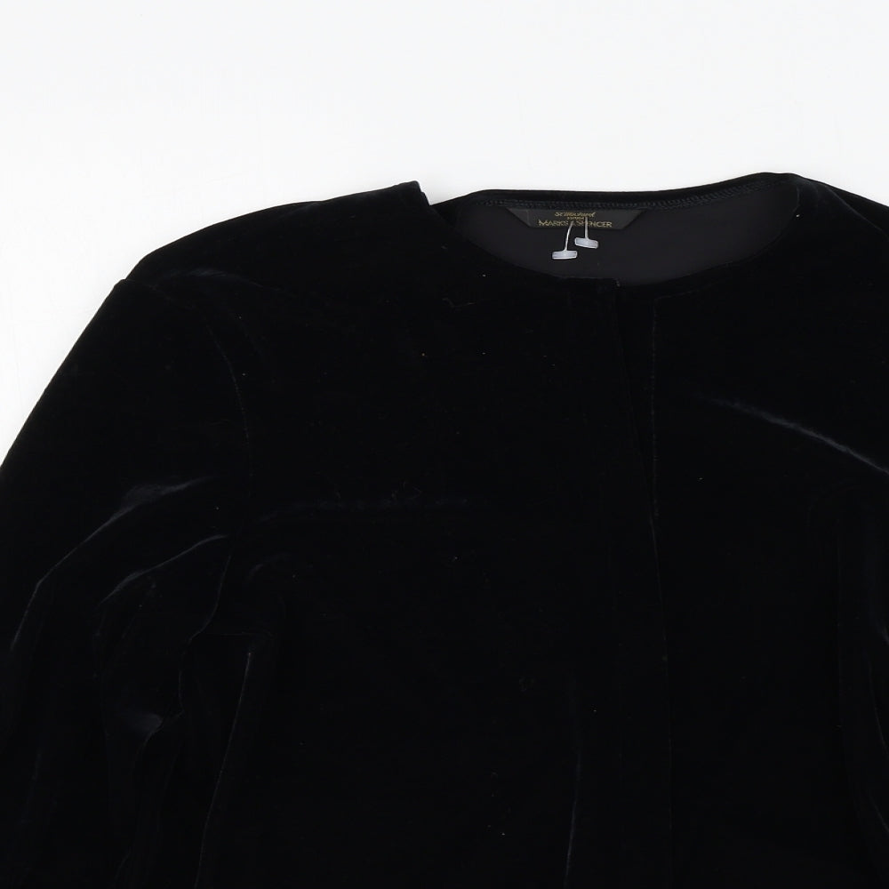 M&S Womens Black   Cape Jumper Size 14
