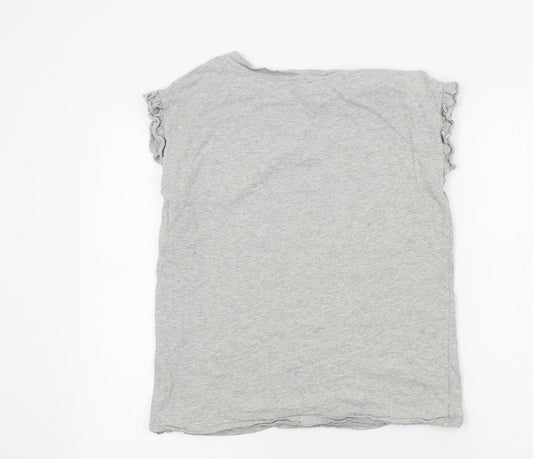 River Island Womens Grey   Basic T-Shirt Size 8