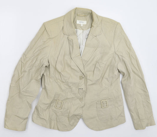 Marks and Spencer Womens Grey   Jacket Blazer Size 14