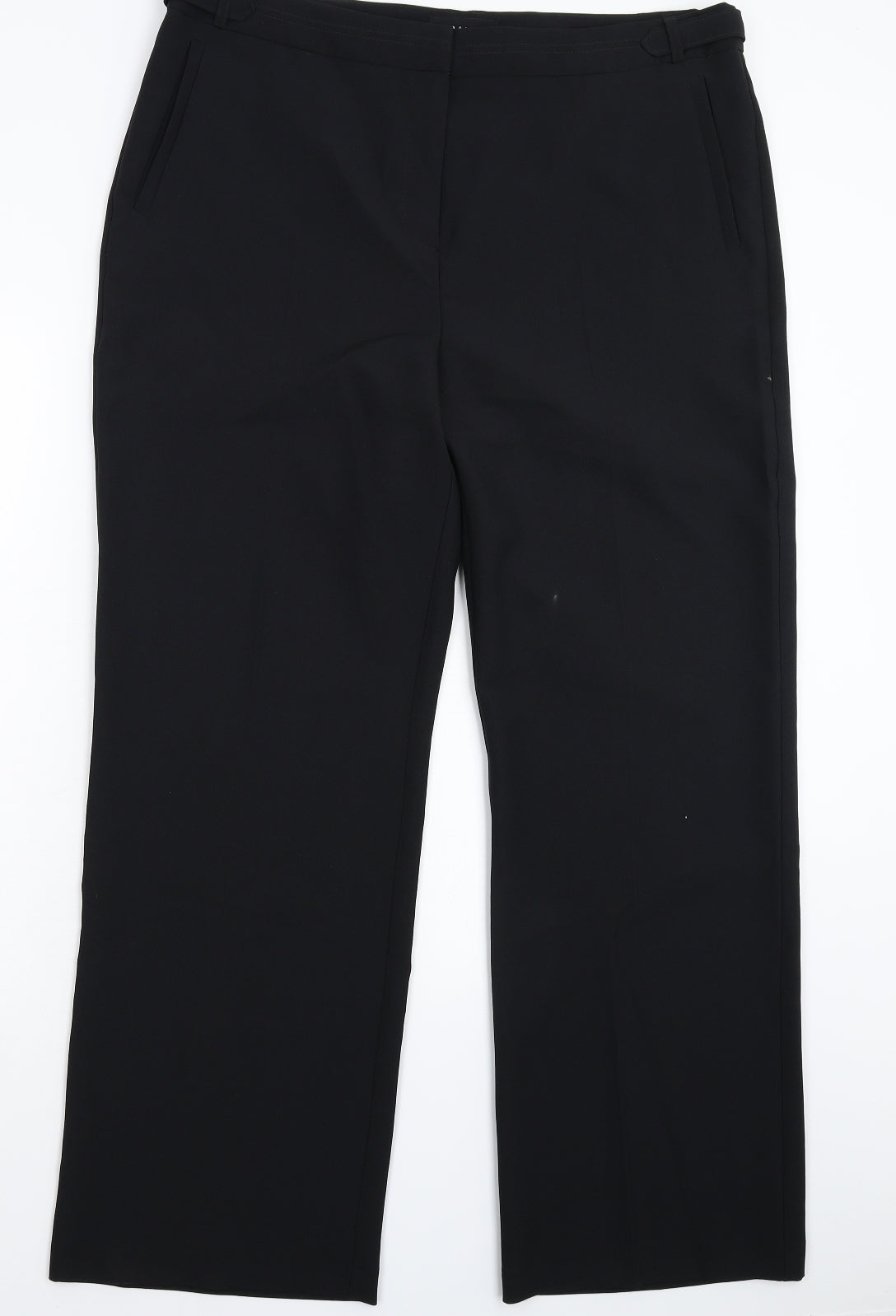 Peacocks Womens Black   Trousers  Size 18 L30 in
