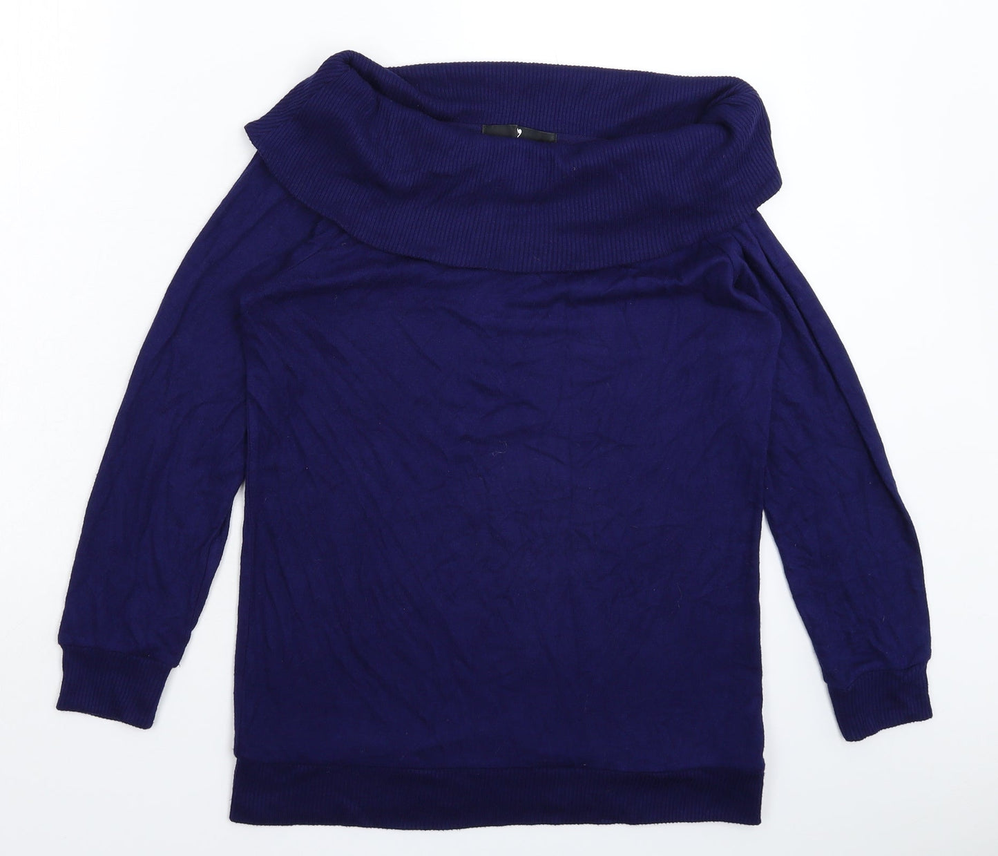 Very Womens Blue  Knit Pullover Jumper Size 10