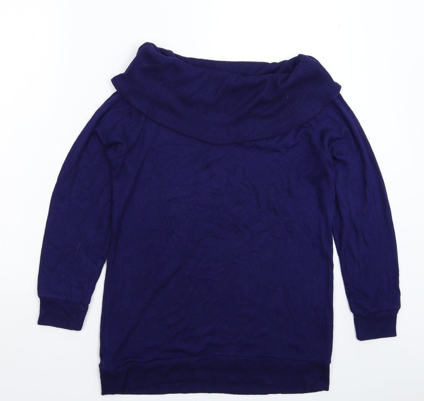 Very Womens Blue  Knit Pullover Jumper Size 10
