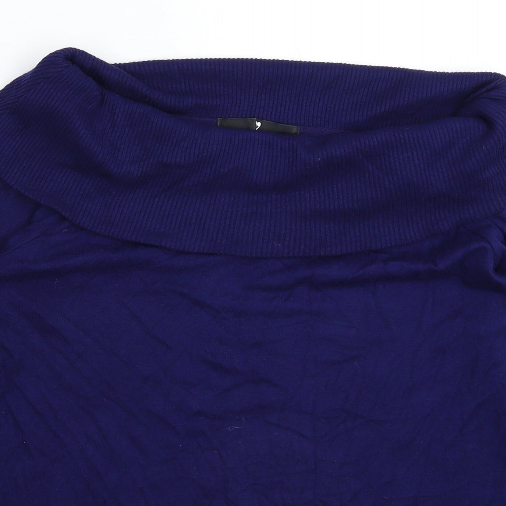 Very Womens Blue  Knit Pullover Jumper Size 10