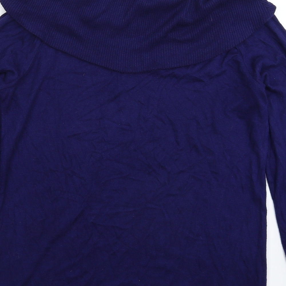 Very Womens Blue  Knit Pullover Jumper Size 10