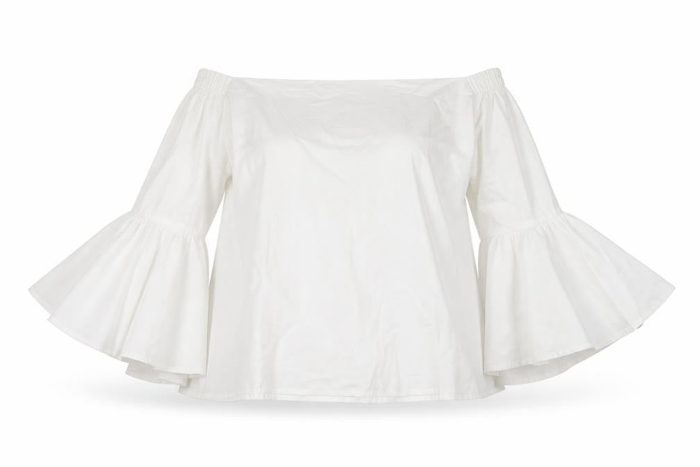 Jovonna Womens White   Basic Blouse Size 10