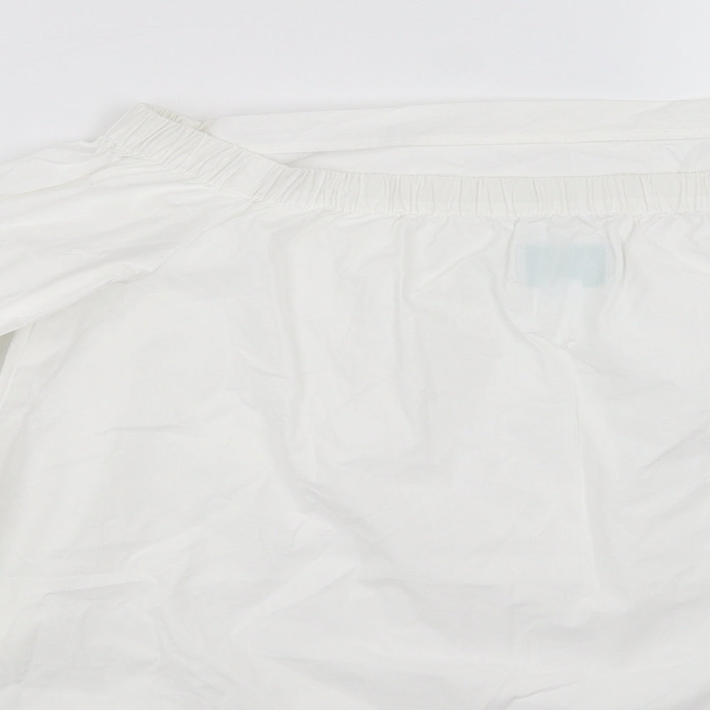 Jovonna Womens White   Basic Blouse Size 10