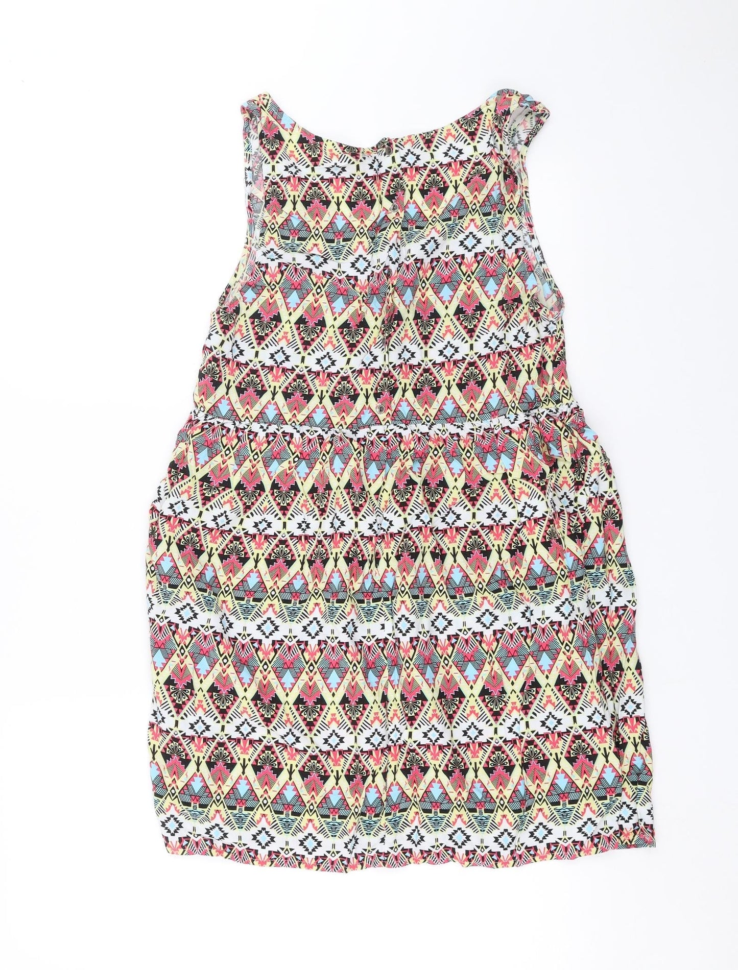 Divided by H&M Womens Multicoloured Geometric  Tank Dress  Size 12
