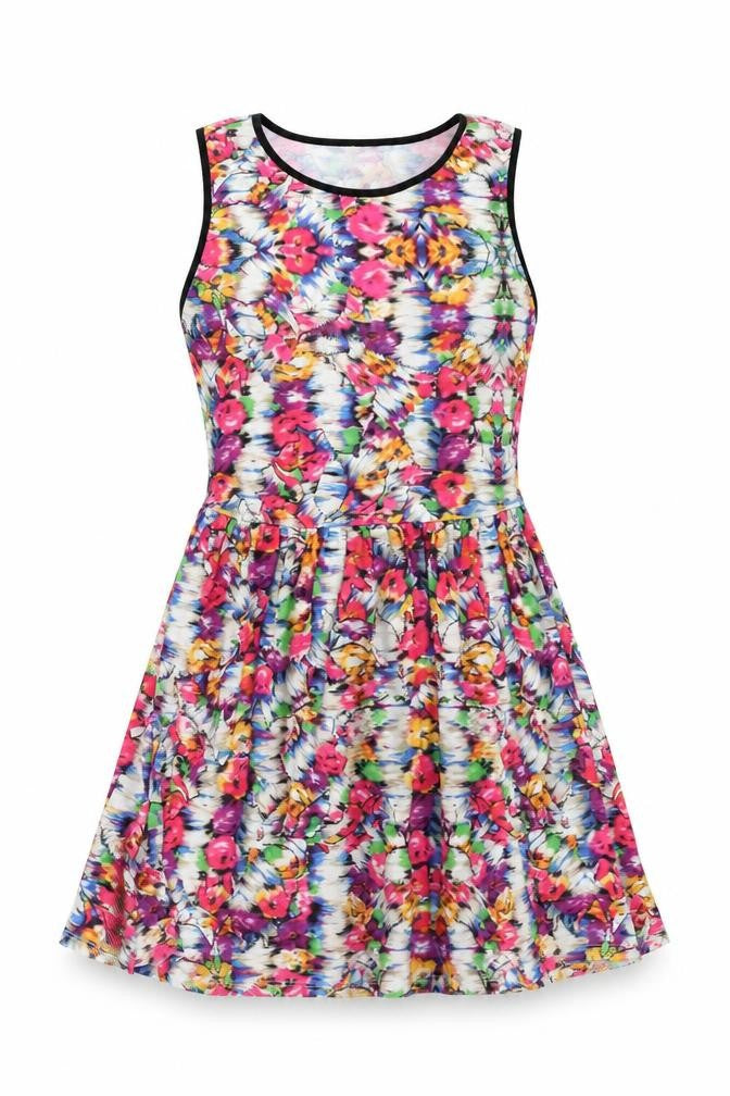 Topshop Womens Multicoloured Floral  Fit & Flare  Size 10