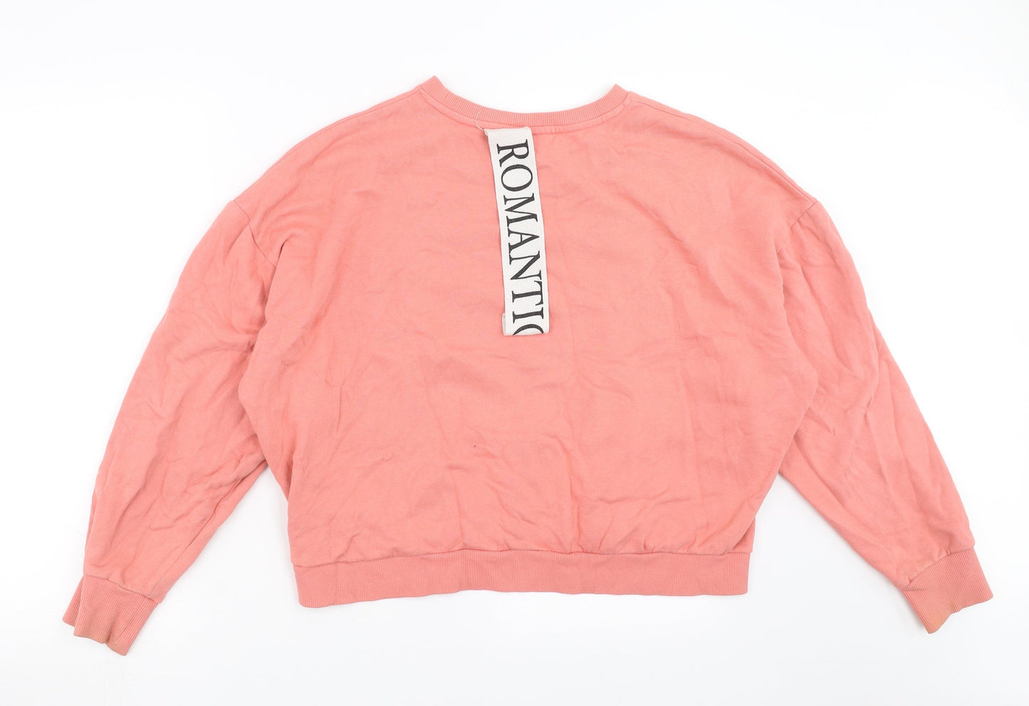 Topshop Womens Pink   Pullover Sweatshirt Size 10