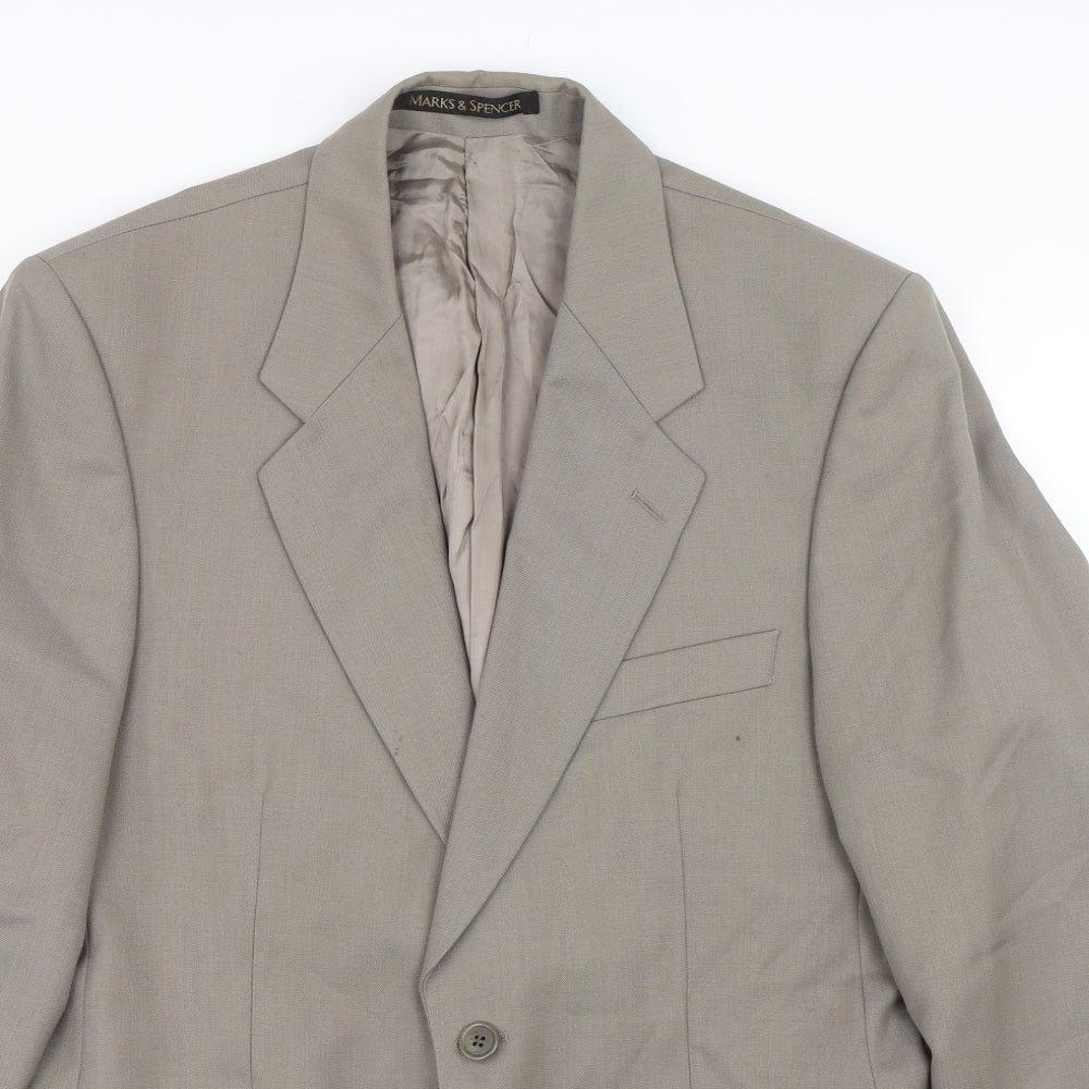M&S Mens Brown   Jacket Suit Size 36