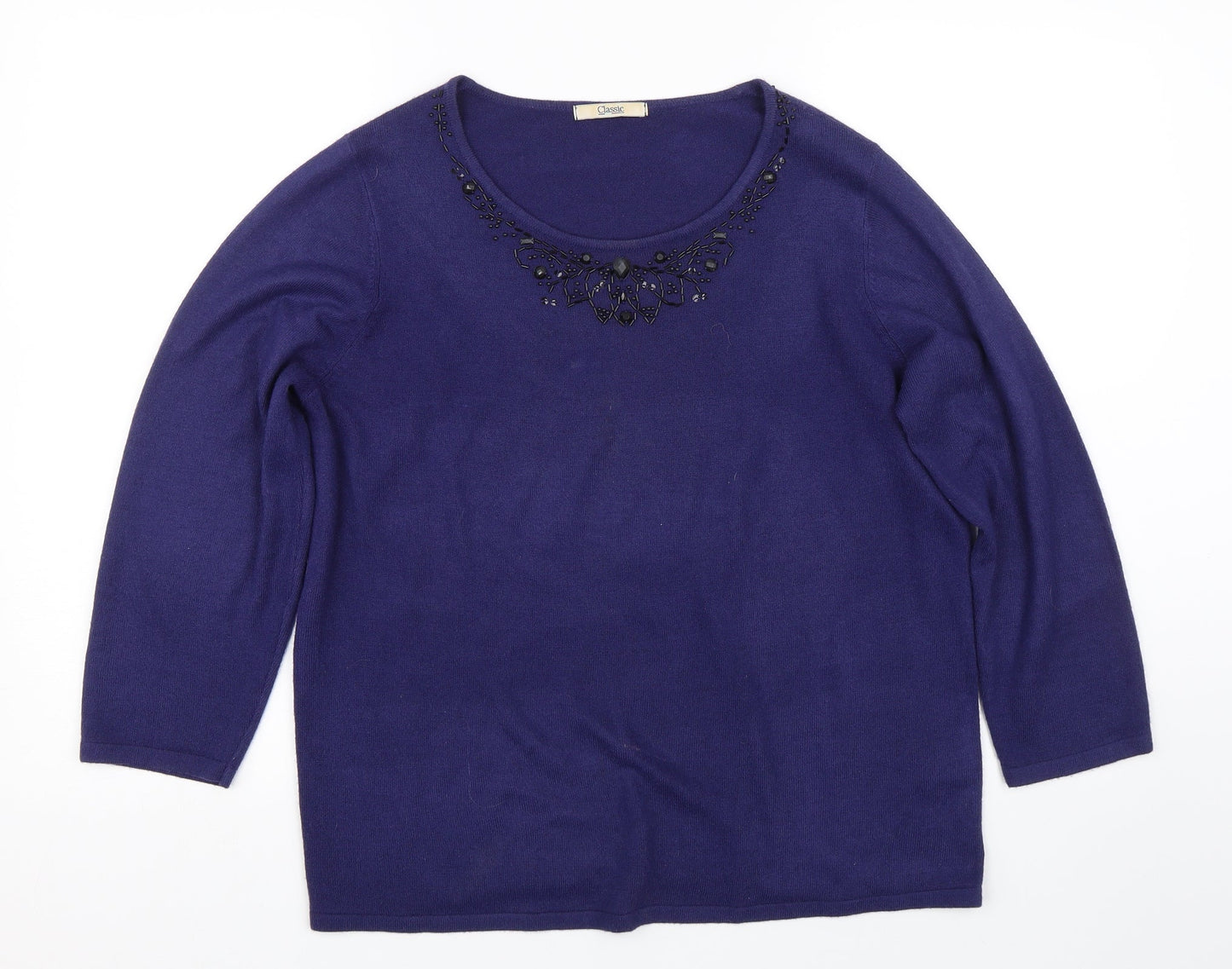 M&S Womens Purple   Pullover Jumper Size 18