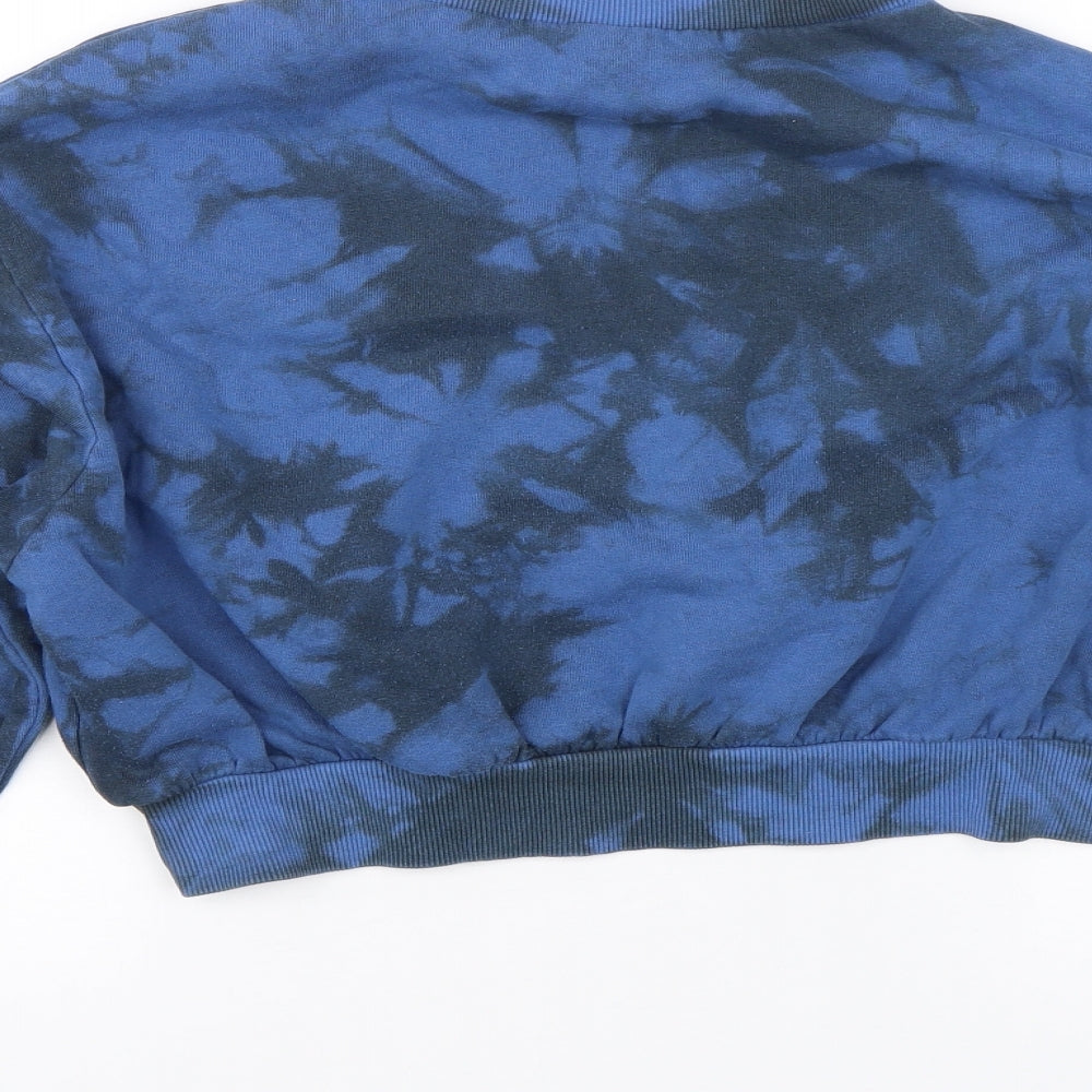 H&M Womens Blue   Pullover Sweatshirt Size XS  - Tie Dye