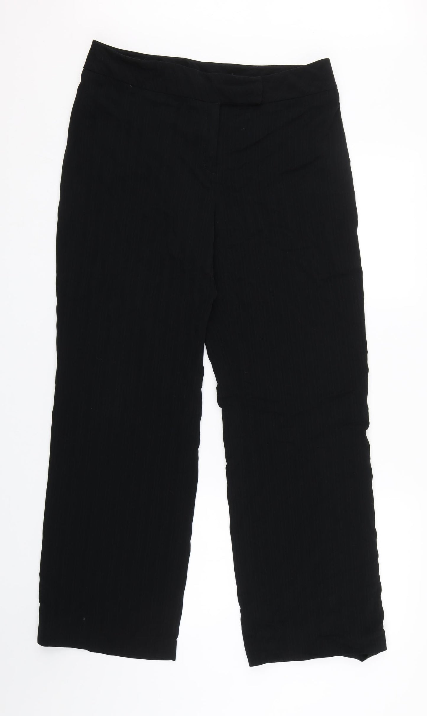 AMARANTO Womens Black Striped  Trousers  Size 14 L29 in
