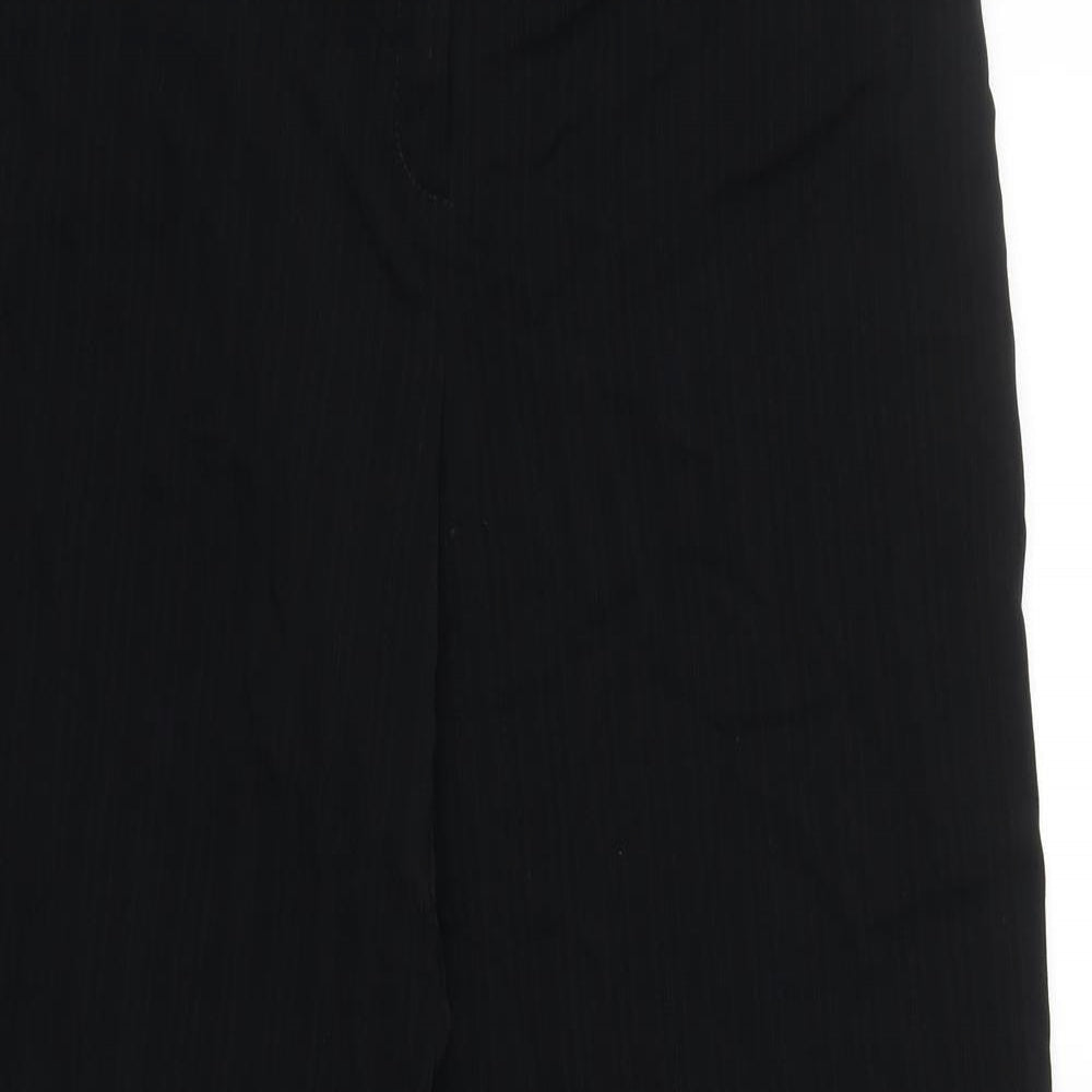 AMARANTO Womens Black Striped  Trousers  Size 14 L29 in