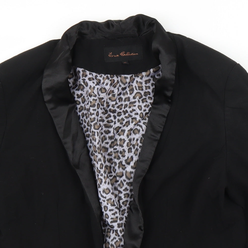 Evie Womens Black   Jacket Blazer Size 14