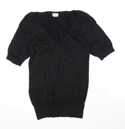 Oasis Womens Black   Basic Blouse Size 8