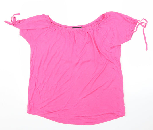 Be You Womens Pink   Basic Blouse Size 12