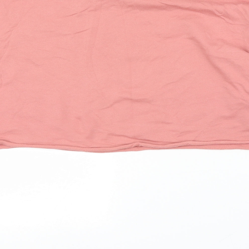 H&M Womens Pink   Pullover Jumper Size M  - Cropped