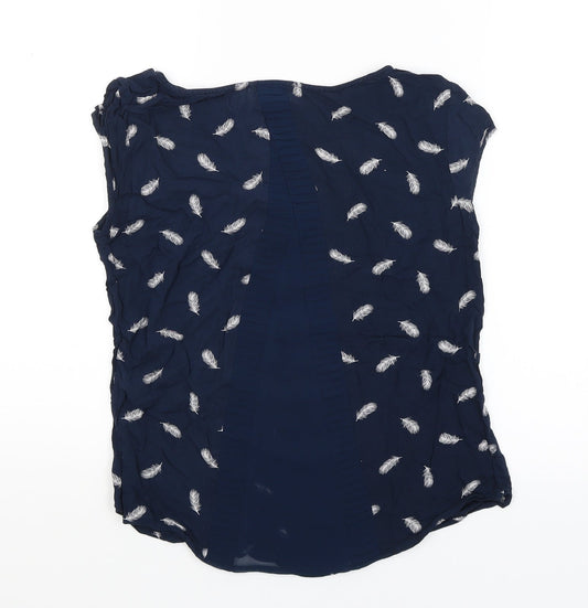Warehouse Womens Blue   Basic T-Shirt Size 8