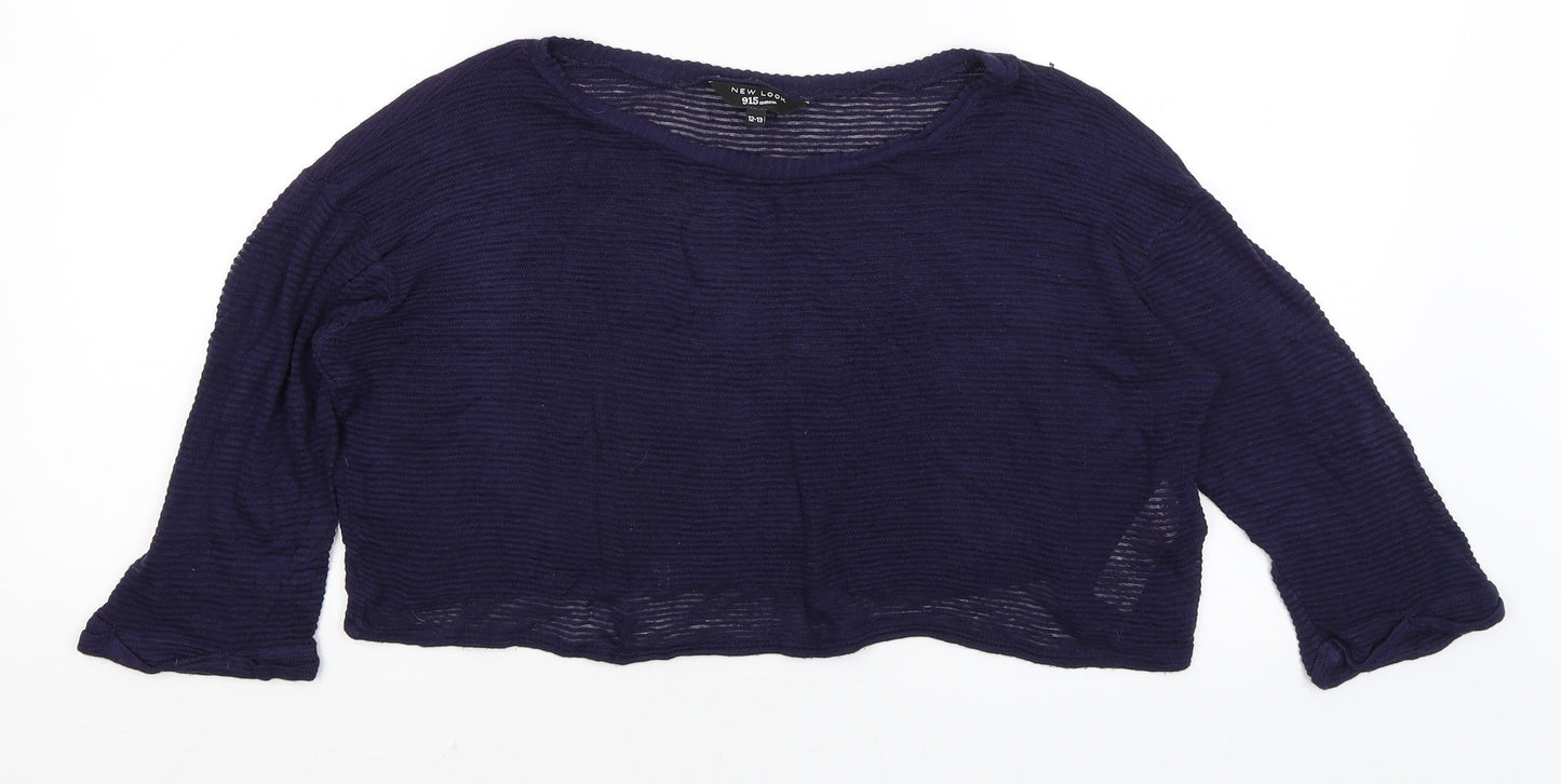 New Look Girls Blue   Cropped T-Shirt Size 12-13 Years