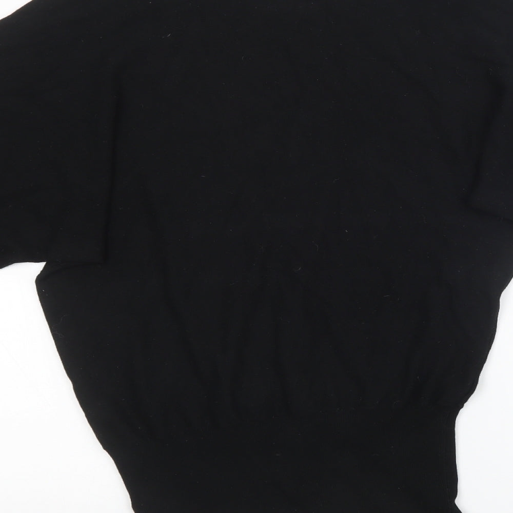 Preworn Womens Black  Knit Pullover Sweatshirt Size M