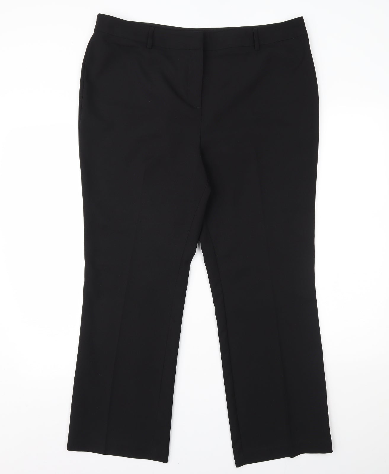 Papaya Womens Black   Trousers  Size 16 L24 in