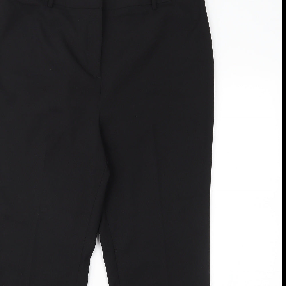 Papaya Womens Black   Trousers  Size 16 L24 in
