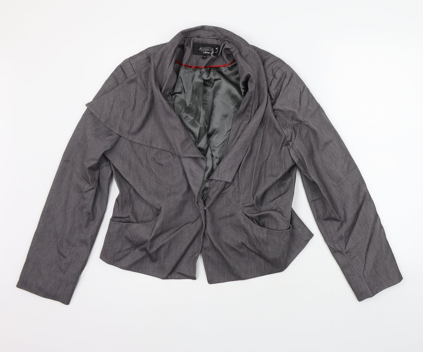 Preworn Womens Grey   Jacket Suit Jacket Size 18