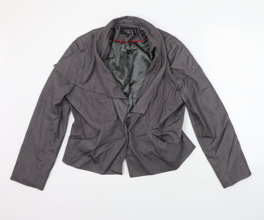 Preworn Womens Grey   Jacket Suit Jacket Size 18