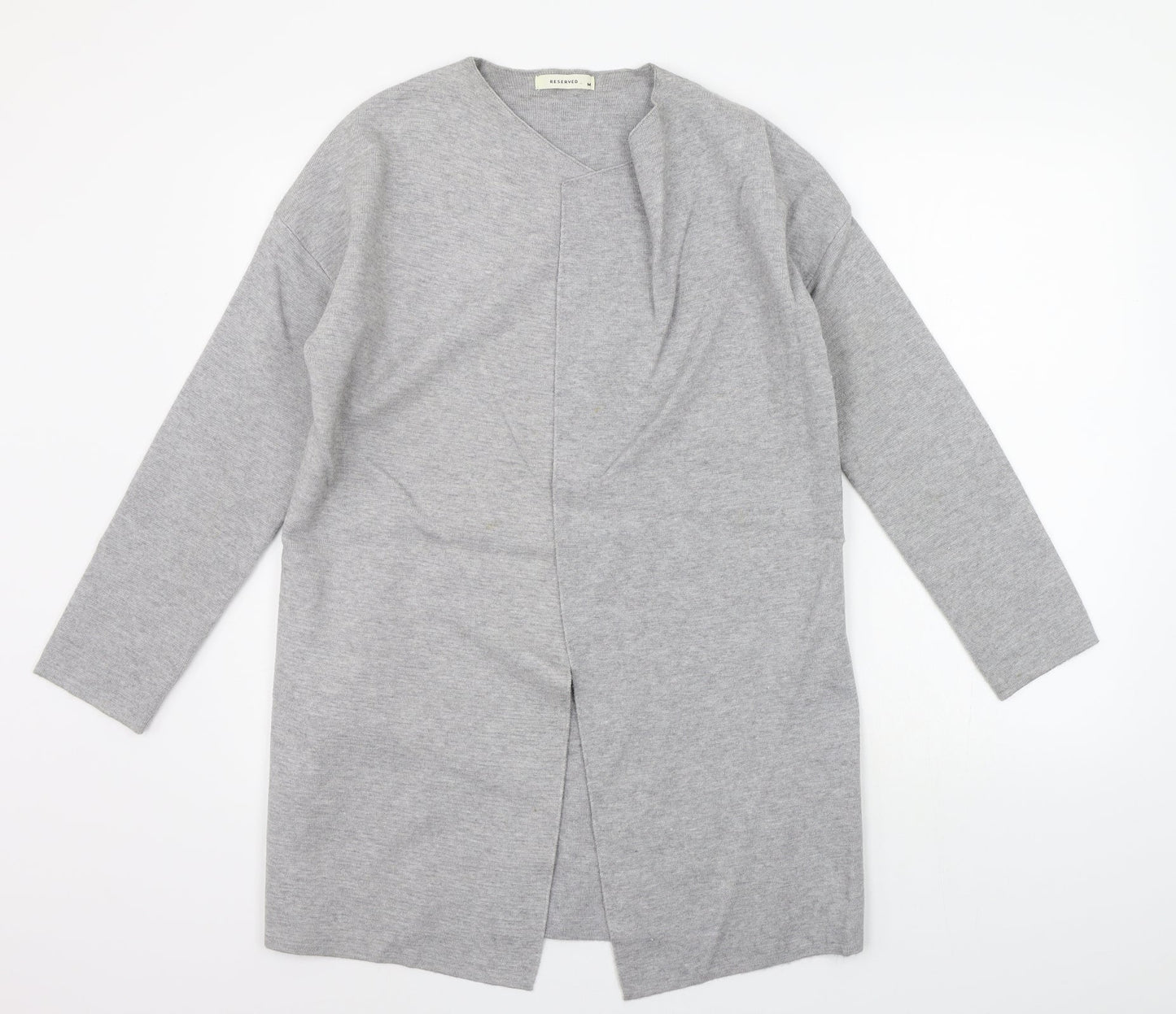 Reversed Womens Grey   Cardigan Jumper Size M