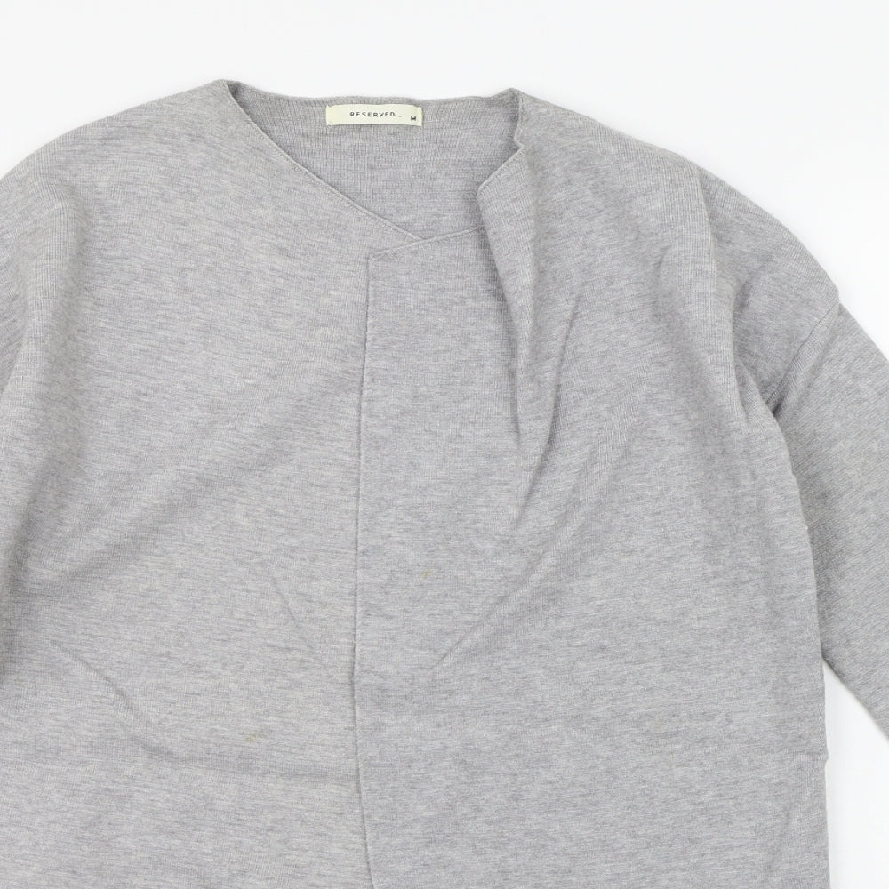 Reversed Womens Grey   Cardigan Jumper Size M