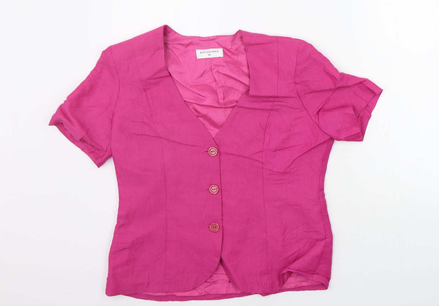 Just elegance Womens Pink   Jacket Suit Jacket Size 14