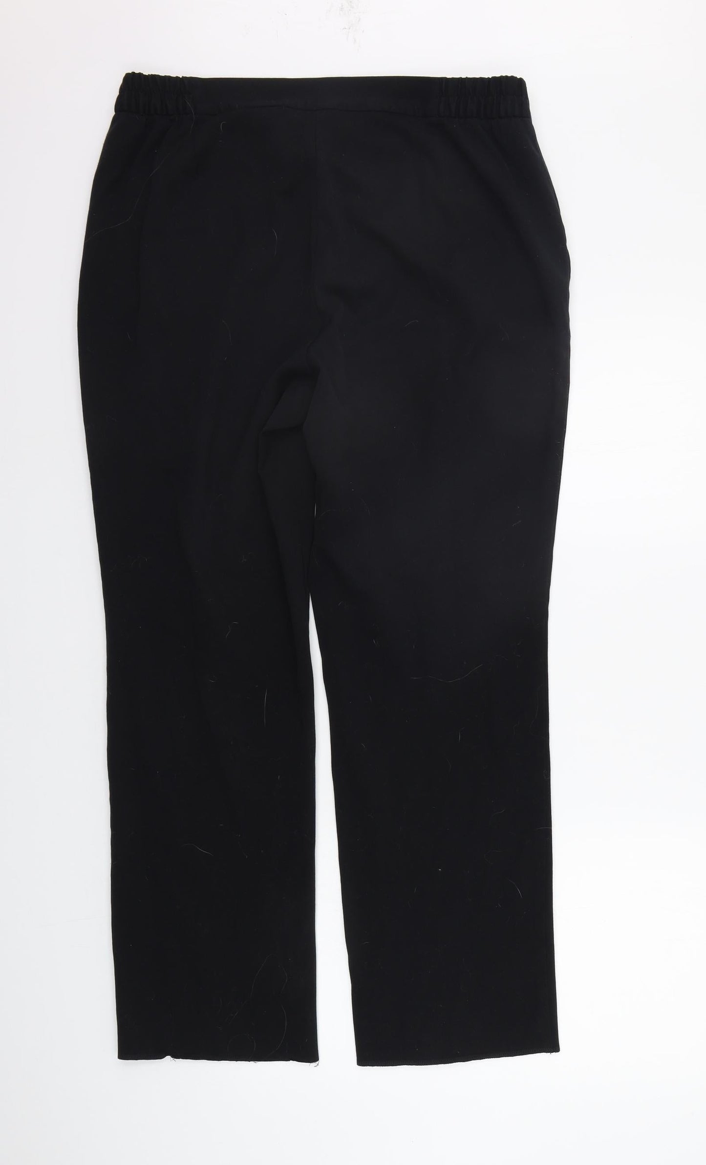 Marks and Spencer Womens Black   Trousers  Size 14 L28 in